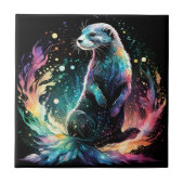 Spectrum Edge: de otters gloeien Tegeltje (Voorkant)