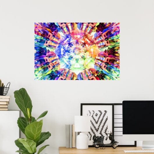 Spectrum Fractal Poster (Thuiskantoor)