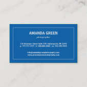 Spectrum monogram Visitekaartje (blauw) (Achterkant)