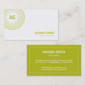 Spectrum Monogram Visitekaartje (Limoen) (Voorkant / Achterkant)