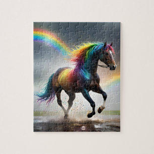 Spectrum of Grace: Regenboogpaard onder regenbogen Legpuzzel