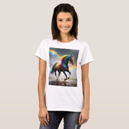 Spectrum of Grace: Regenboogpaard onder regenbogen T-shirt
