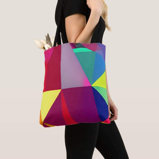 Spectrum Shift: een levendige abstractie Tote Bag (Dichtbij)