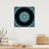 Spectrum Soundwave Mandala Poster (Keuken)