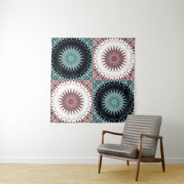 Spectrum Soundwave Mandala Raster Wandkleed