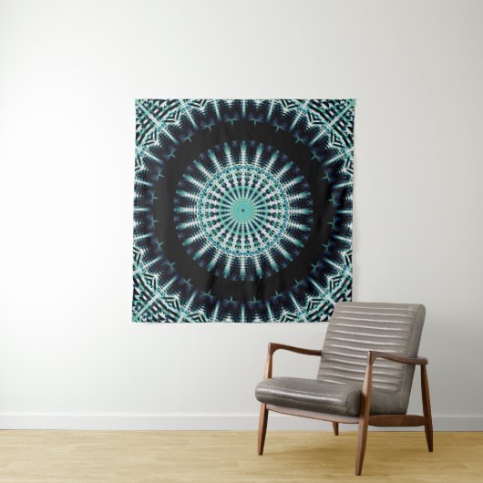 Spectrum Soundwave Mandala Wandkleed (In situ)