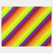 Spectrum van diagonale kleuren ventilatorwand fleece deken (Voorkant (Horizontaal))