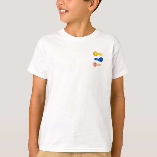 "Spectrum van emoties" T-shirt (Voorkant)
