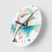 Spectrum van het Zee - Muurklok Ronde Klok (Hoek)