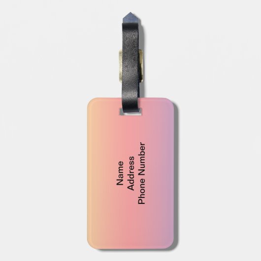 Spectrum van horizontale kleuren -1 bagagelabel (Achterkant verticaal)