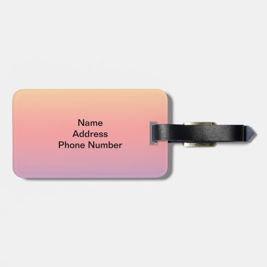 Spectrum van horizontale kleuren -1 bagagelabel (Achterkant horizontaal)