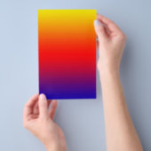 Spectrum van horizontale kleuren -1 flyer (Hand)