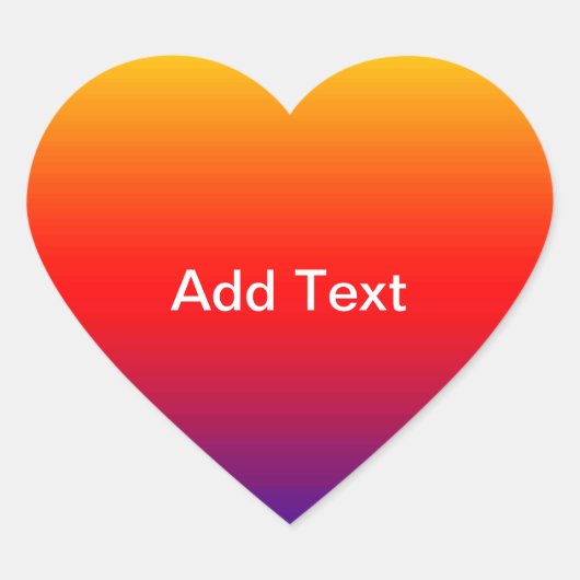 Spectrum van horizontale kleuren -1 hart sticker (Voorkant)