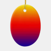 Spectrum van horizontale kleuren -1 keramisch ornament (Voorkant)