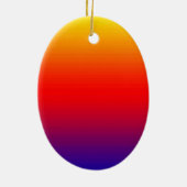 Spectrum van horizontale kleuren -1 keramisch ornament (Achterkant)