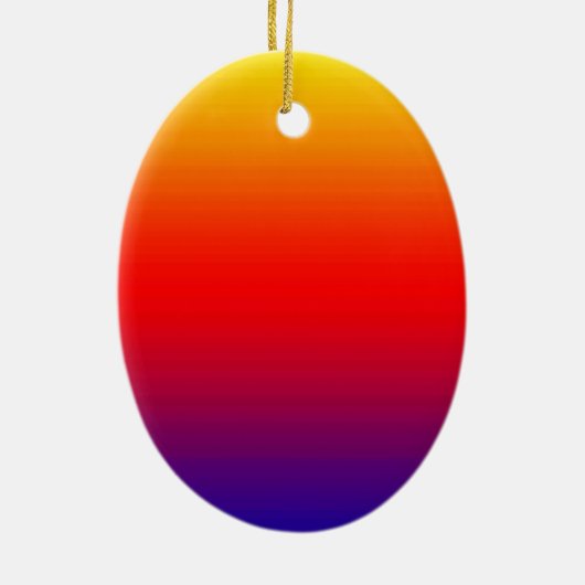 Spectrum van horizontale kleuren -1 keramisch ornament (Achterkant)