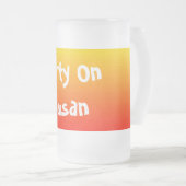 Spectrum van horizontale kleuren -1 matglas bierpul (Voorkant rechts)