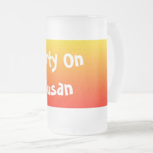 Spectrum van horizontale kleuren -1 matglas bierpul (Voorkant rechts)