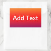 Spectrum van horizontale kleuren -1 rechthoekige sticker (Tas)