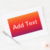 Spectrum van horizontale kleuren -1 rechthoekige sticker (Envelop)