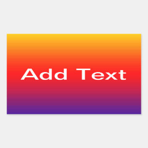 Spectrum van horizontale kleuren -1 rechthoekige sticker