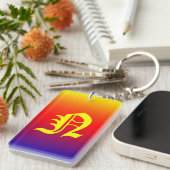 Spectrum van horizontale kleuren -1 sleutelhanger (Voorkant Rechts)