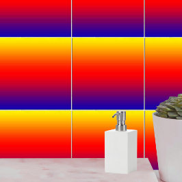 Spectrum van horizontale kleuren -1 tegeltje