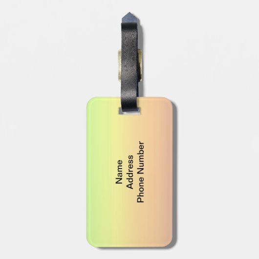 Spectrum van horizontale kleuren -3 bagagelabel (Achterkant verticaal)