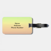 Spectrum van horizontale kleuren -3 bagagelabel (Achterkant horizontaal)