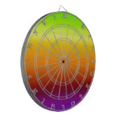 Spectrum van horizontale kleuren -3 dartbord (Voorkant Links)