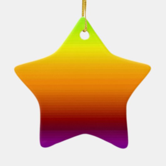 Spectrum van horizontale kleuren -3 keramisch ornament (Achterkant)