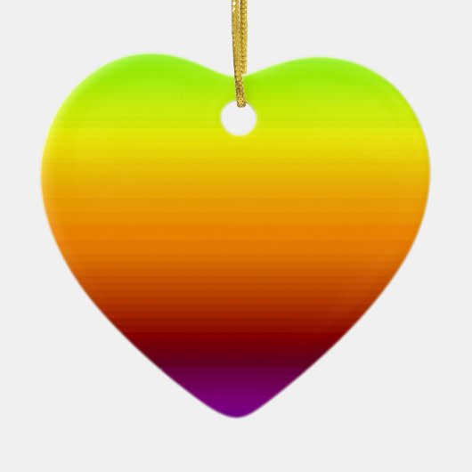 Spectrum van horizontale kleuren -3 keramisch ornament (Voorkant)