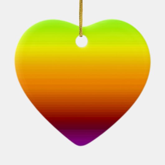 Spectrum van horizontale kleuren -3 keramisch ornament (Achterkant)