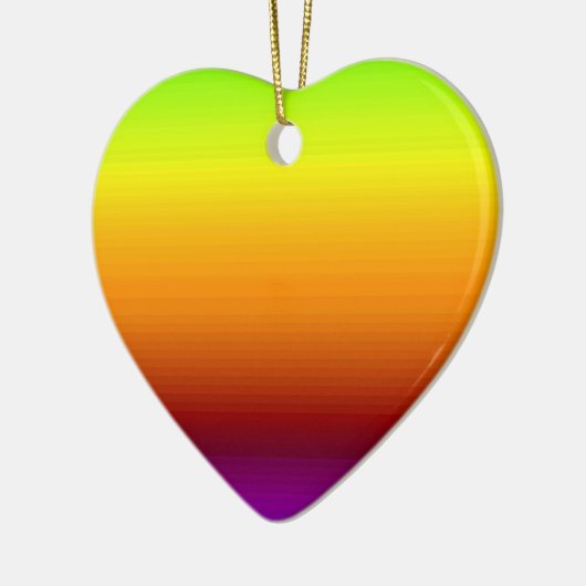 Spectrum van horizontale kleuren -3 keramisch ornament (Links)