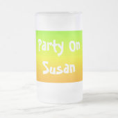 Spectrum van horizontale kleuren -3 matglas bierpul (Center)