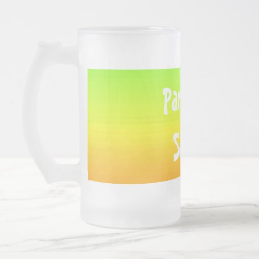 Spectrum van horizontale kleuren -3 matglas bierpul (Links)