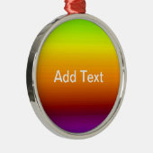 Spectrum van horizontale kleuren -3 metalen ornament (Rechts)