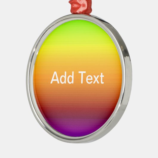 Spectrum van horizontale kleuren -3 metalen ornament (Links)