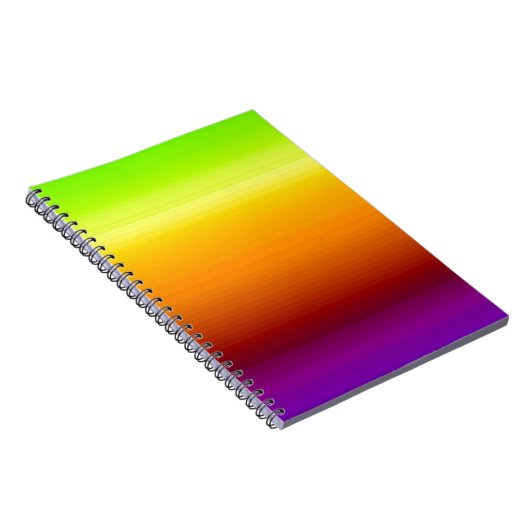 Spectrum van horizontale kleuren -3 notitieboek (Rechterzijde)