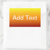 Spectrum van horizontale kleuren -3 rechthoekige sticker (Tas)