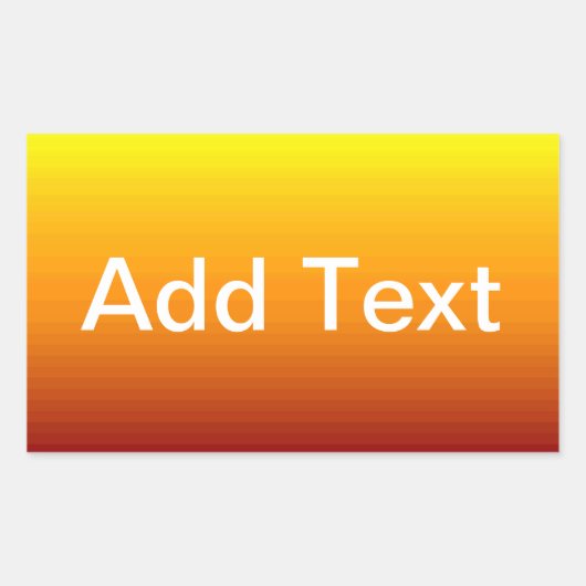 Spectrum van horizontale kleuren -3 rechthoekige sticker (Voorkant)