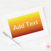 Spectrum van horizontale kleuren -3 rechthoekige sticker (Envelop)