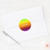 Spectrum van horizontale kleuren -3 ronde sticker (Envelop)