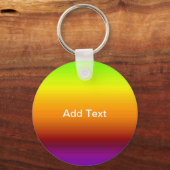 Spectrum van horizontale kleuren -3 sleutelhanger (Voorkant)