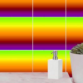 Spectrum van horizontale kleuren -3 tegeltje