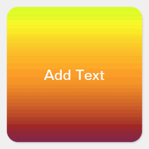 Spectrum van horizontale kleuren -3 vierkante sticker