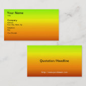 Spectrum van horizontale kleuren -3 visitekaartje (Voorkant / Achterkant)