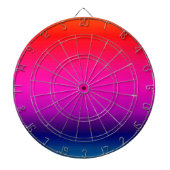 Spectrum van horizontale kleuren - 4 dartbord (Voorkant)