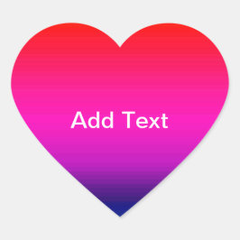 Spectrum van horizontale kleuren - 4 hart sticker