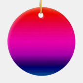 Spectrum van horizontale kleuren - 4 keramisch ornament (Achterkant)